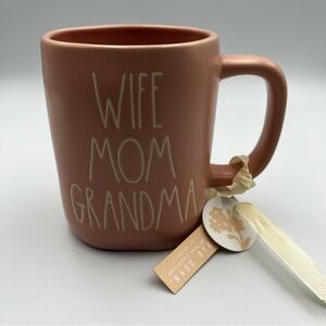 Rae Dunn Pink 'Wife Mom Grandma' Mug